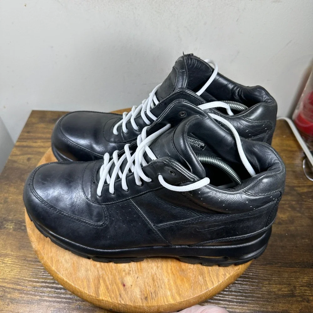 Nike ACG Air Max Goadome Black Leather Waterproof Boots Mens 13 865031-009